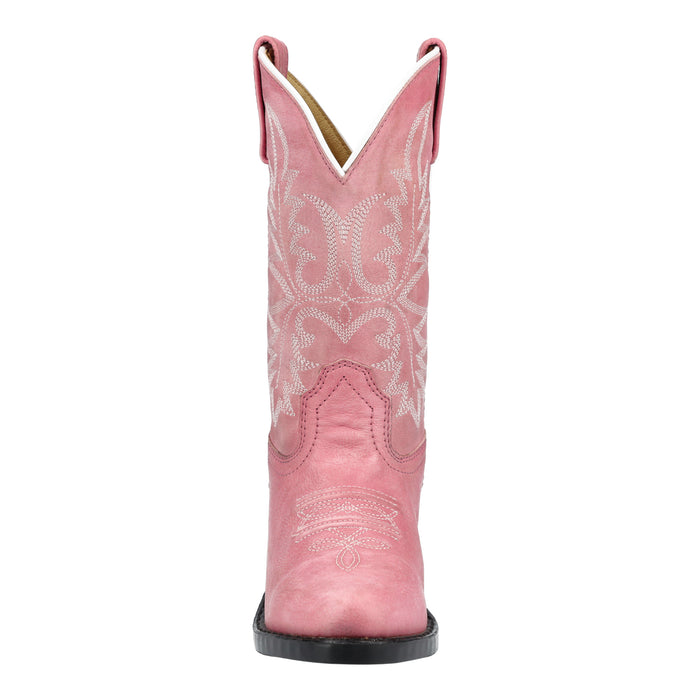 Smoky Mountain Boots Youth Girls Denver Pink Leather Cowboy Boots