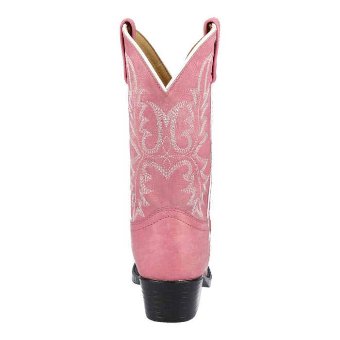 Smoky Mountain Boots Youth Girls Denver Pink Leather Cowboy Boots