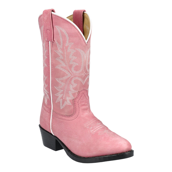 Smoky Mountain Boots Youth Girls Denver Pink Leather Cowboy Boots