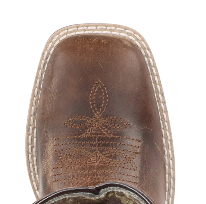 Smoky Mountain Boots Kids Unisex Sadie Brown Oil/Metallic Leather Cowboy Boots