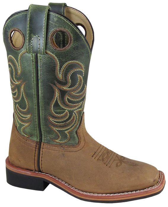 Smoky Mountain Boots Children Unisex Jesse Green Leather Crackle