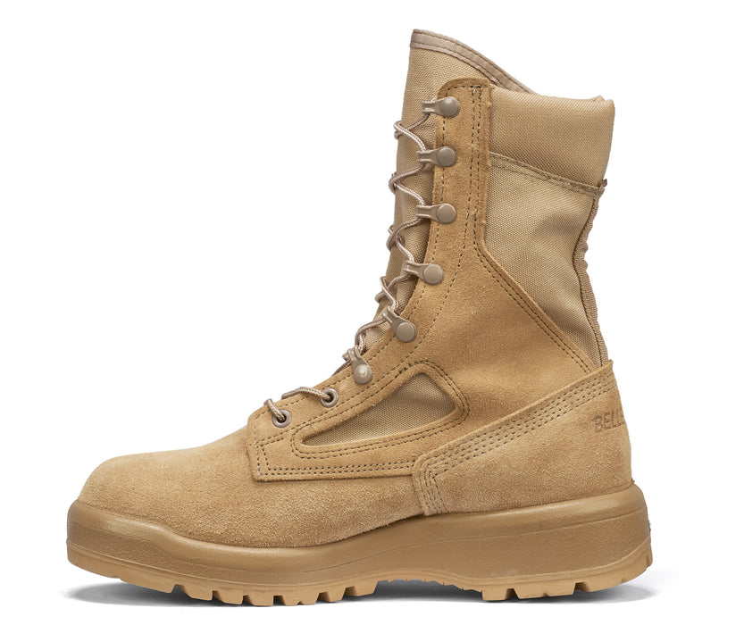 Belleville Hot Weather Combat Boots Unisex Tan Leather/Nylon
