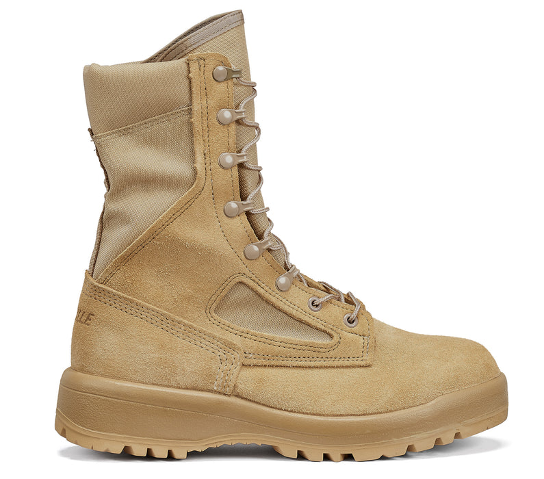 Belleville Hot Weather Combat Boots Unisex Tan Leather/Nylon