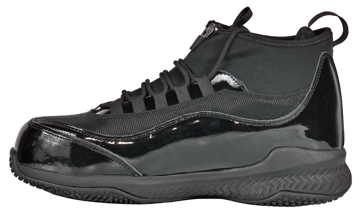 Hoss Boots Mens Full Court Composite toe Black Leather Work Shoes