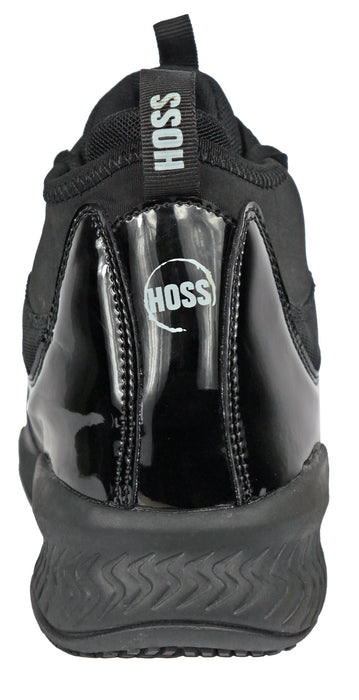 Hoss Boots Mens Full Court Composite toe Black Leather Work Shoes