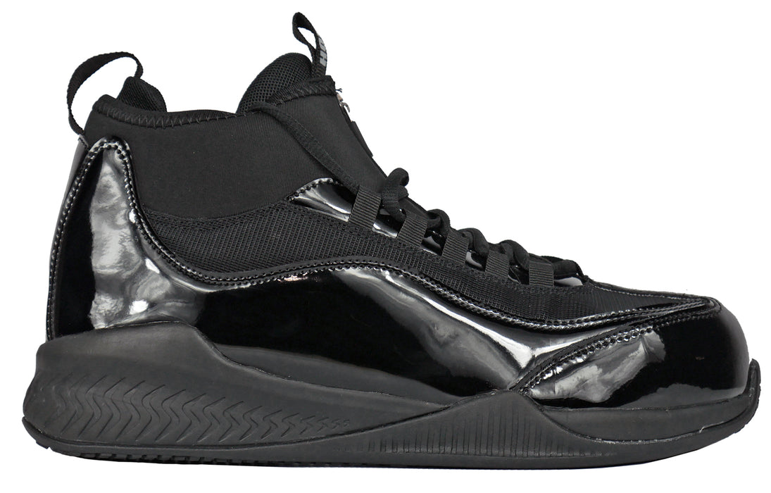 Hoss Boots Mens Full Court Composite toe Black Leather Work Shoes