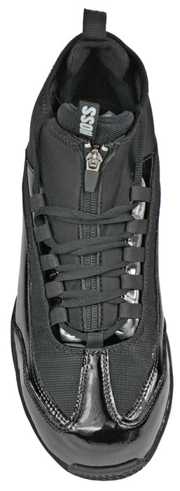 Hoss Boots Mens Full Court Composite toe Black Leather Work Shoes