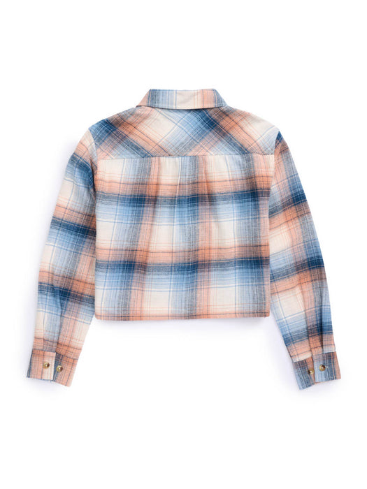 Ely and Walker Kids Girls Boyfriend Flannel Sunset 100% Cotton L/S Shirt