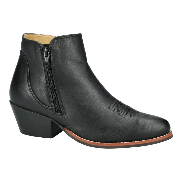 Smoky Mountain Boots Womens Emily Black Leather Ankle Boots
