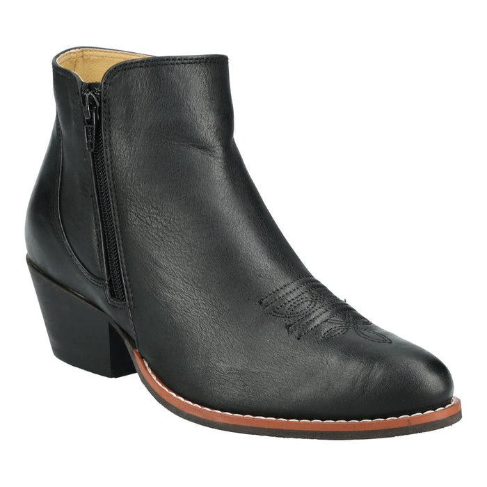 Smoky Mountain Boots Womens Emily Black Leather Ankle Boots