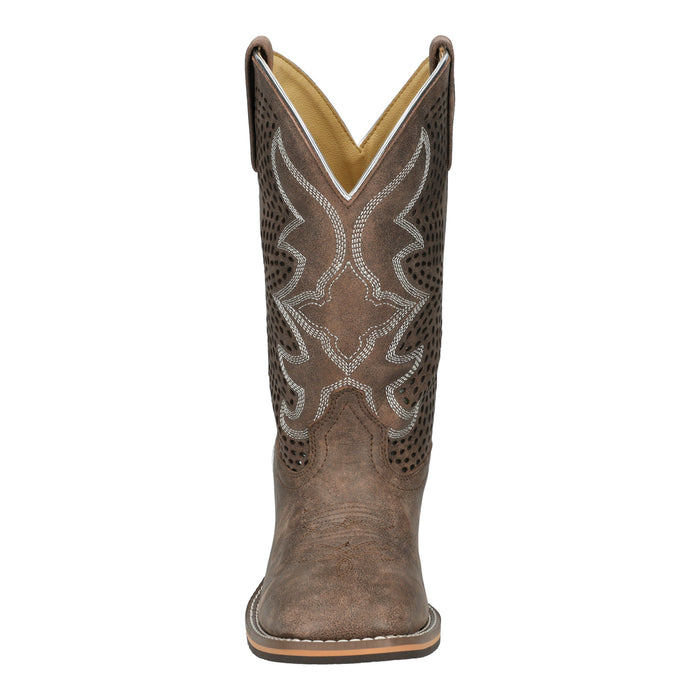 Smoky Mountain Boots Womens Willow Vintage Chocolate Leather Cowboy Boots