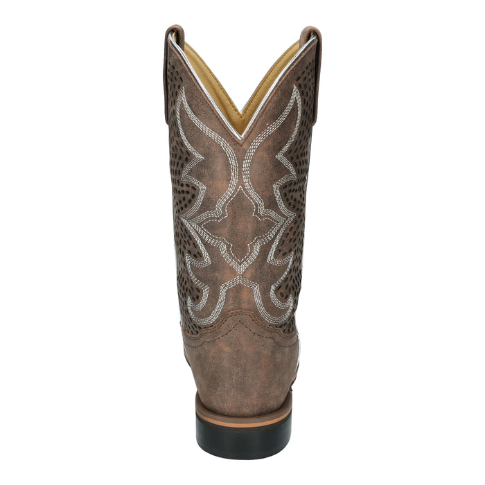 Smoky Mountain Boots Womens Willow Vintage Chocolate Leather Cowboy Boots