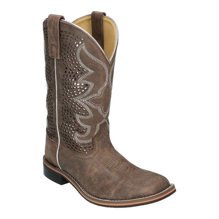 Smoky Mountain Boots Womens Willow Vintage Chocolate Leather Cowboy Boots