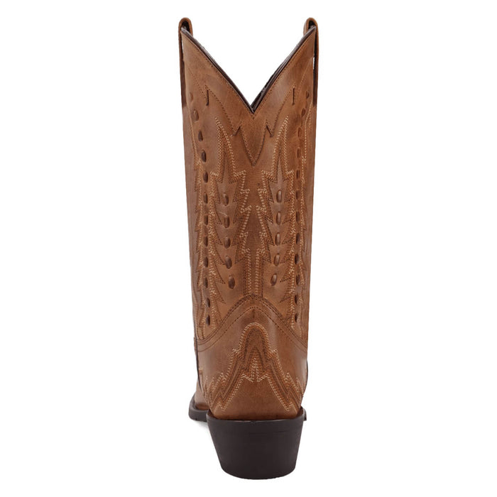 Laredo Mens Silverdale Tan Leather Cowboy Boots