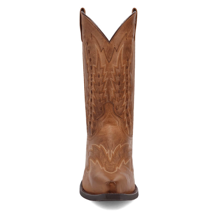 Laredo Mens Silverdale Tan Leather Cowboy Boots