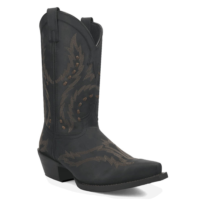 Laredo Mens Ryker Blue Leather Cowboy Boots