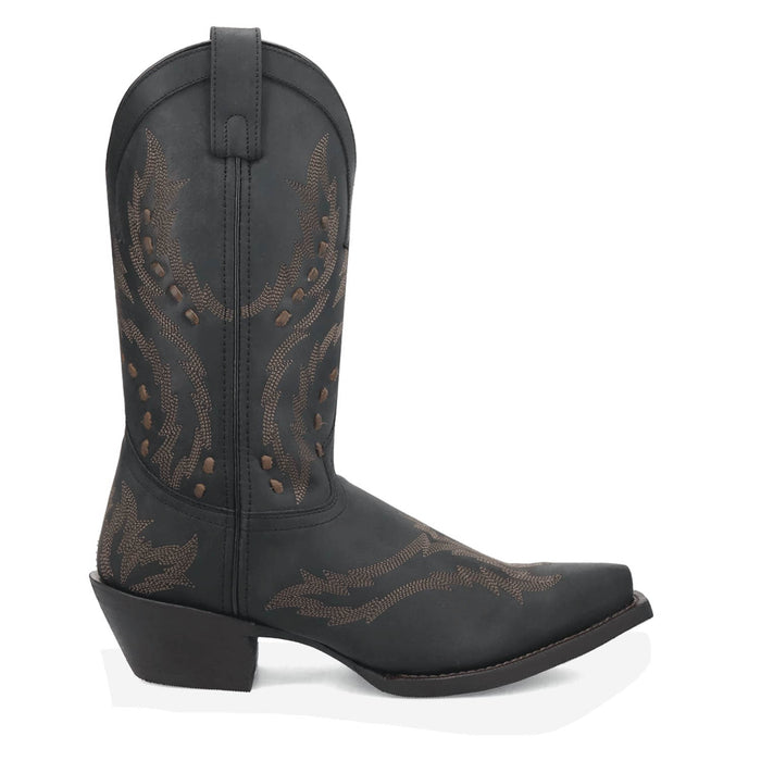 Laredo Mens Ryker Blue Leather Cowboy Boots