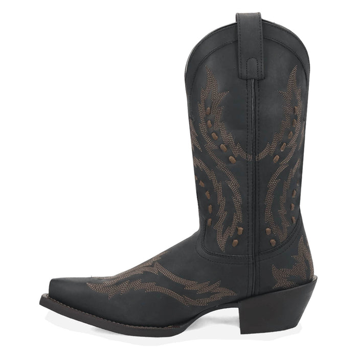 Laredo Mens Ryker Blue Leather Cowboy Boots
