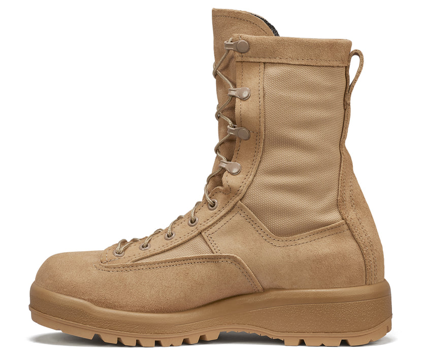Belleville Mens Desert Tan Leather Flight & Combat WP Military Boots