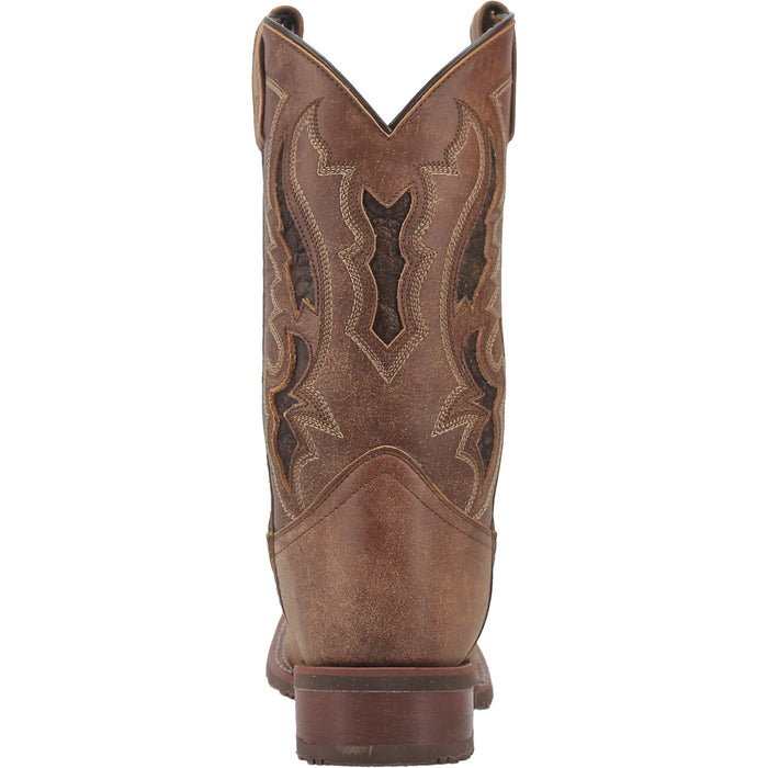 Laredo Mens Martin Cowboy Boots Leather Tan