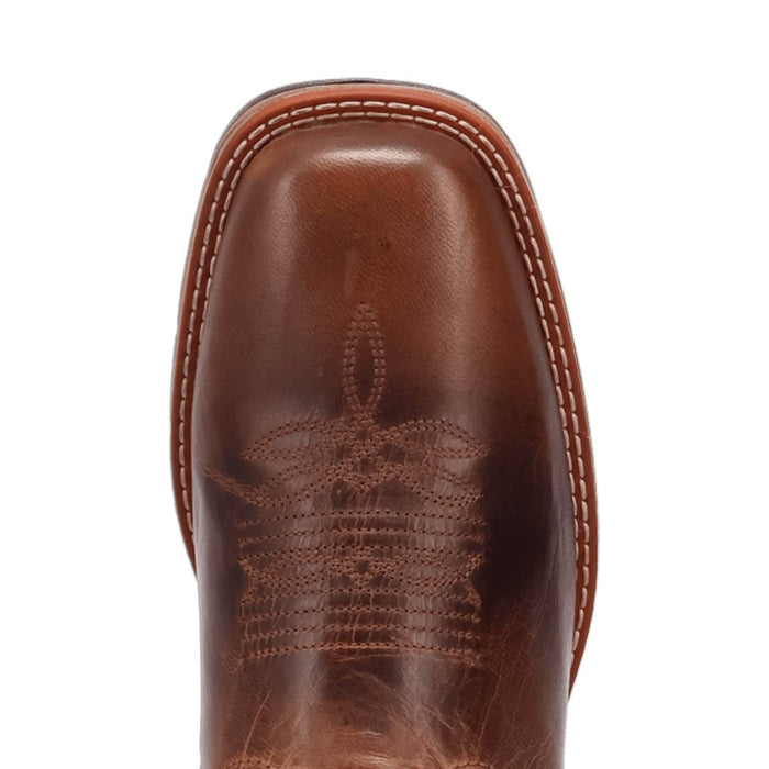 Laredo Mens Alloy Tan/Green Leather 11in Cowboy Boots