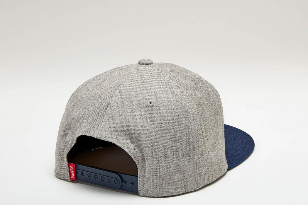 Kimes Ranch Unisex Arched Grey Heather Cotton Twill Trucker Cap
