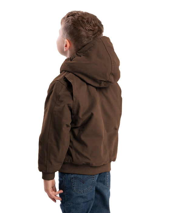 Berne Apparel Unisex Softstone Duck Hooded Bark 100% Cotton Jacket
