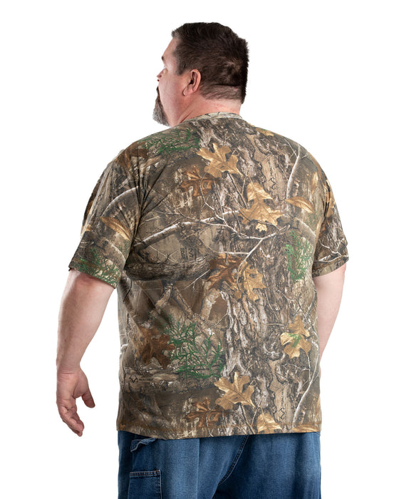 Berne Mens Realtree Edge Cotton Blend Lightweight Performance Tee S/S