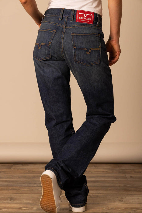 Kimes Ranch Womens Brooks Dark Wash 100% Cotton Jeans