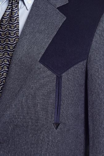 Cripple Creek Mens Boise Heather Navy 100% Polyester Sport Coat