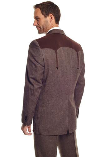 Circle S Mens Heather Chestnut Polyester Boise Sportcoat Jacket Blazer