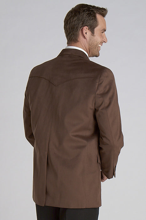 Circle S Mens Chestnut 100% Microsuede Houston Western Jacket Blazer