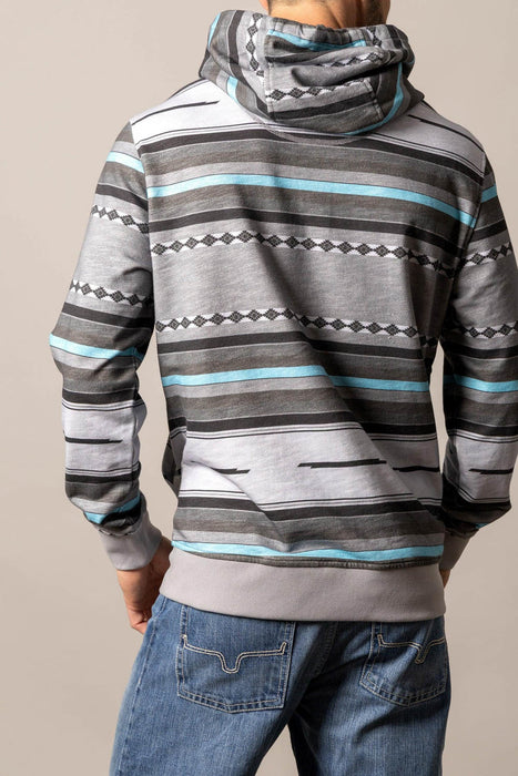 Kimes Ranch Mens Cantura Grey Cotton Blend Hoodie