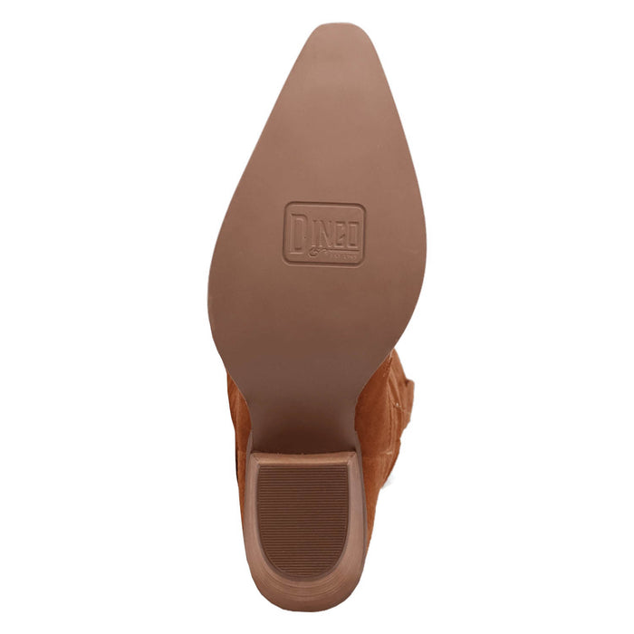 Dingo Womens Super Star Camel Suede Cowboy Boots