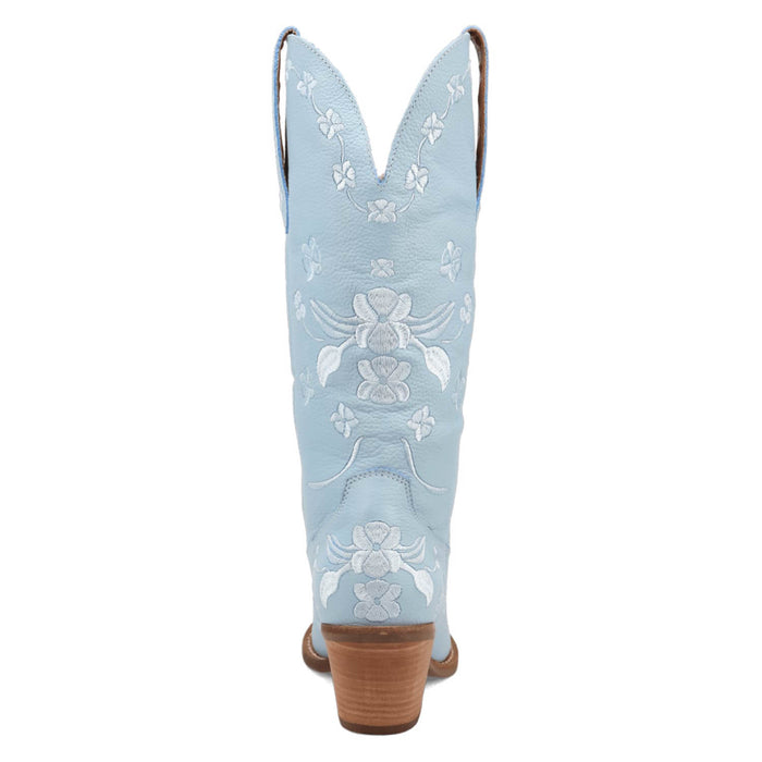 Dingo Womens Love Bug Blue Leather Cowboy Boots