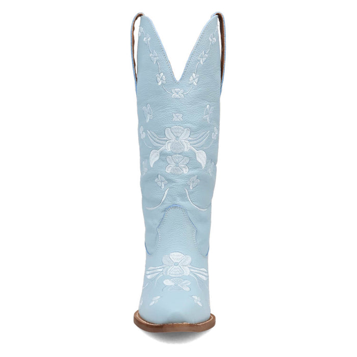Dingo Womens Love Bug Blue Leather Cowboy Boots