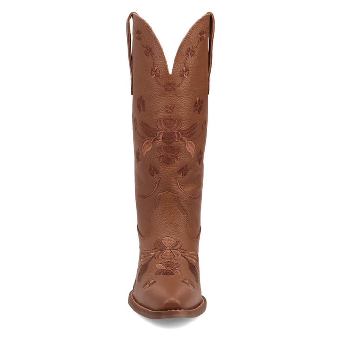 Dingo Womens Love Bug Brown Leather Cowboy Boots