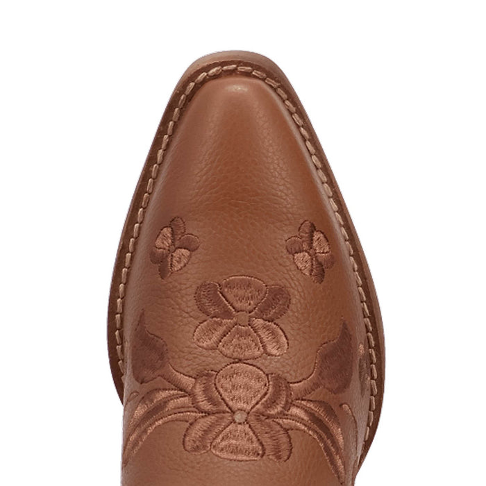 Dingo Womens Love Bug Brown Leather Cowboy Boots