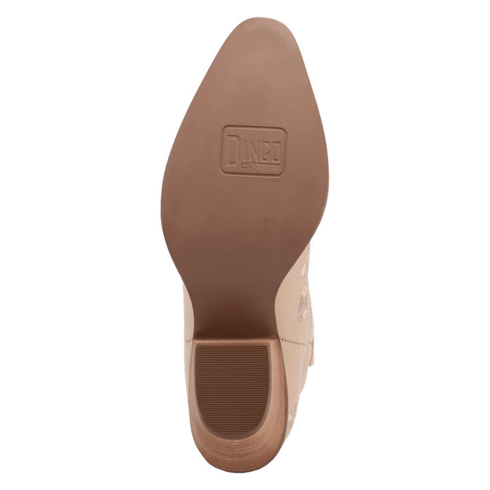 Dingo Womens Sweetheartie Sand Leather Cowboy Boots