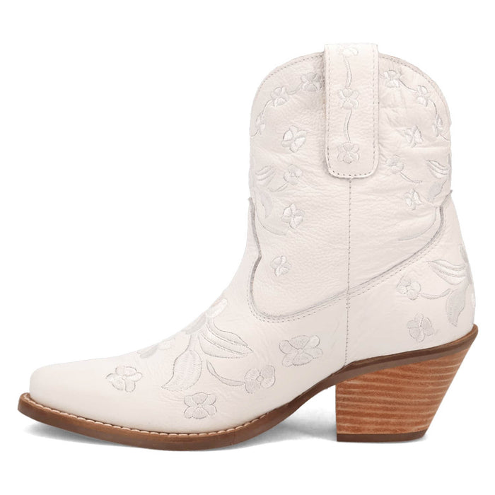 Dingo Womens Sweetheartie White Leather Cowboy Boots