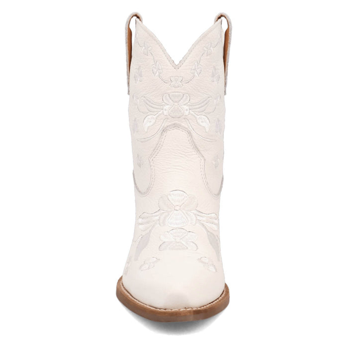 Dingo Womens Sweetheartie White Leather Cowboy Boots
