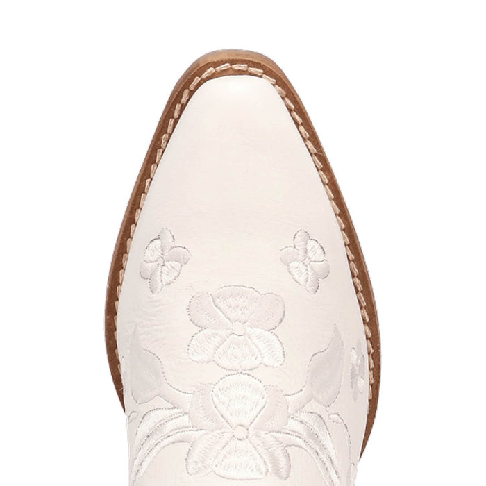 Dingo Womens Sweetheartie White Leather Cowboy Boots