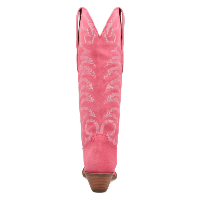 Dingo Womens Movin On Pink Suede Cowboy Boots