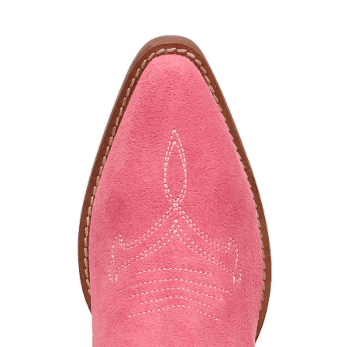 Dingo Womens Movin On Pink Suede Cowboy Boots