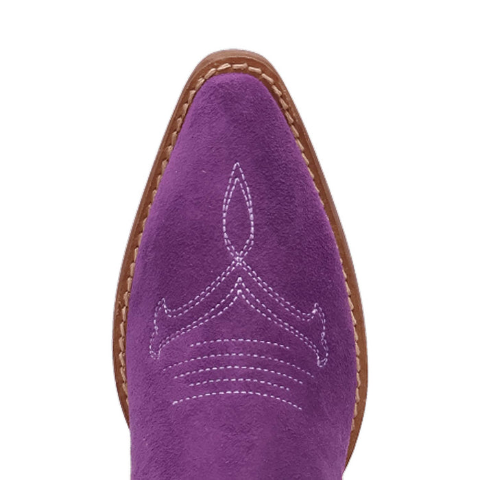 Dingo Womens Movin On Purple Suede Cowboy Boots