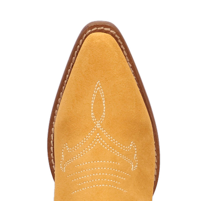 Dingo Womens Movin On Yellow Suede Cowboy Boots