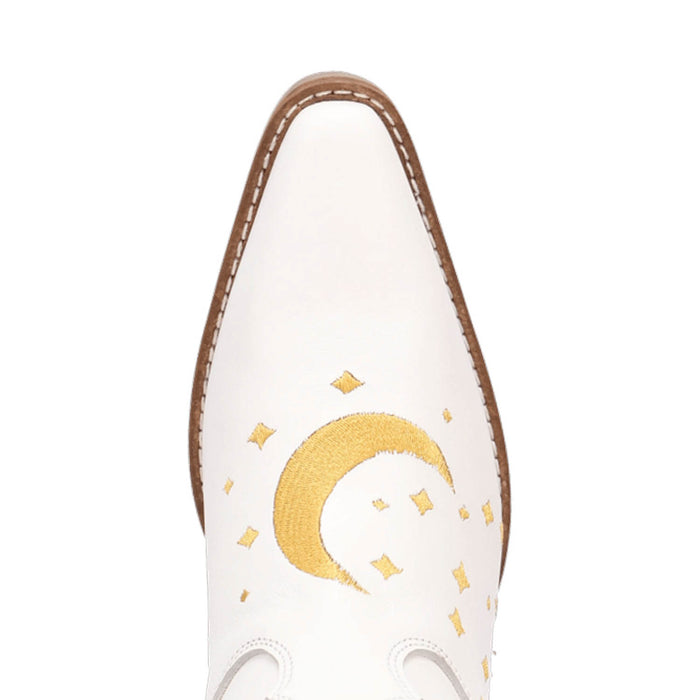 Dingo Womens Pachita Cactus White Leather 11in Fashion Boots
