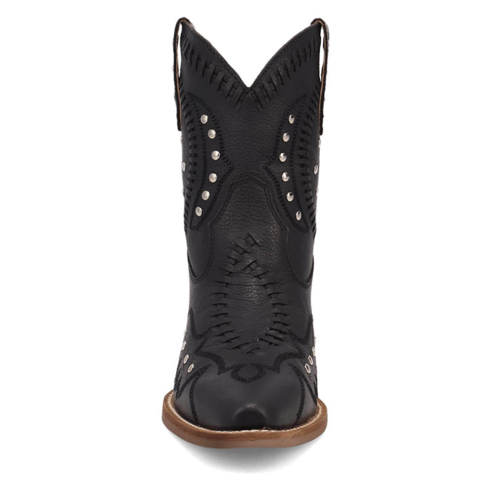 Dingo Womens Preciousie Black Leather Cowboy Boots