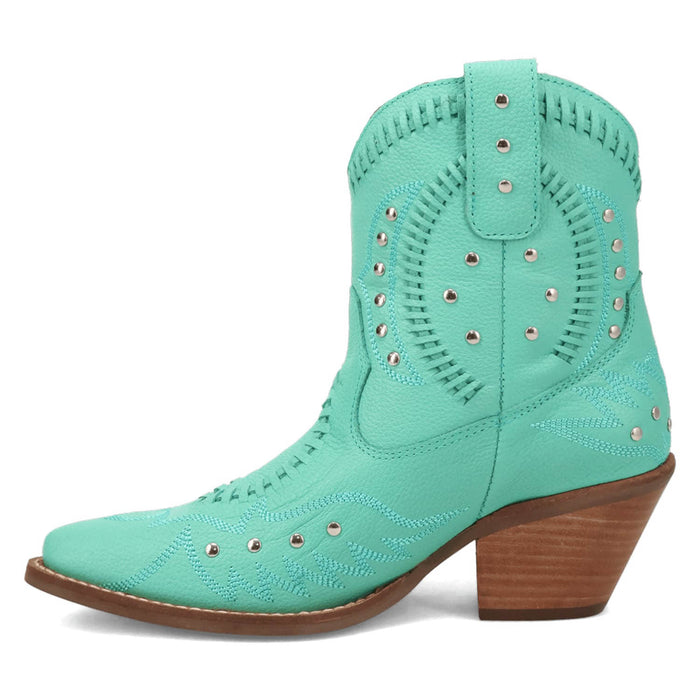 Dingo Womens Preciousie Green Leather Cowboy Boots