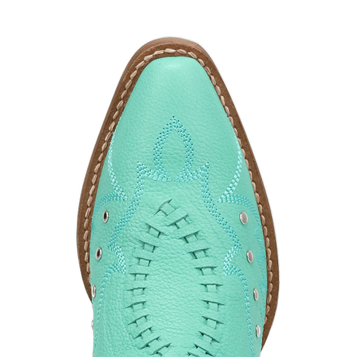 Dingo Womens Preciousie Green Leather Cowboy Boots